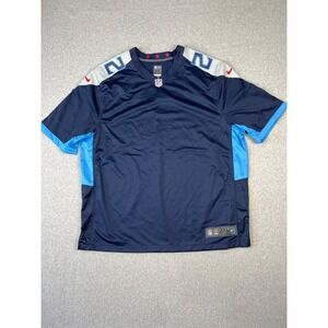 Tennessee Titans Football Jersey Mens 3XL Blue Nike On Field Blank #22